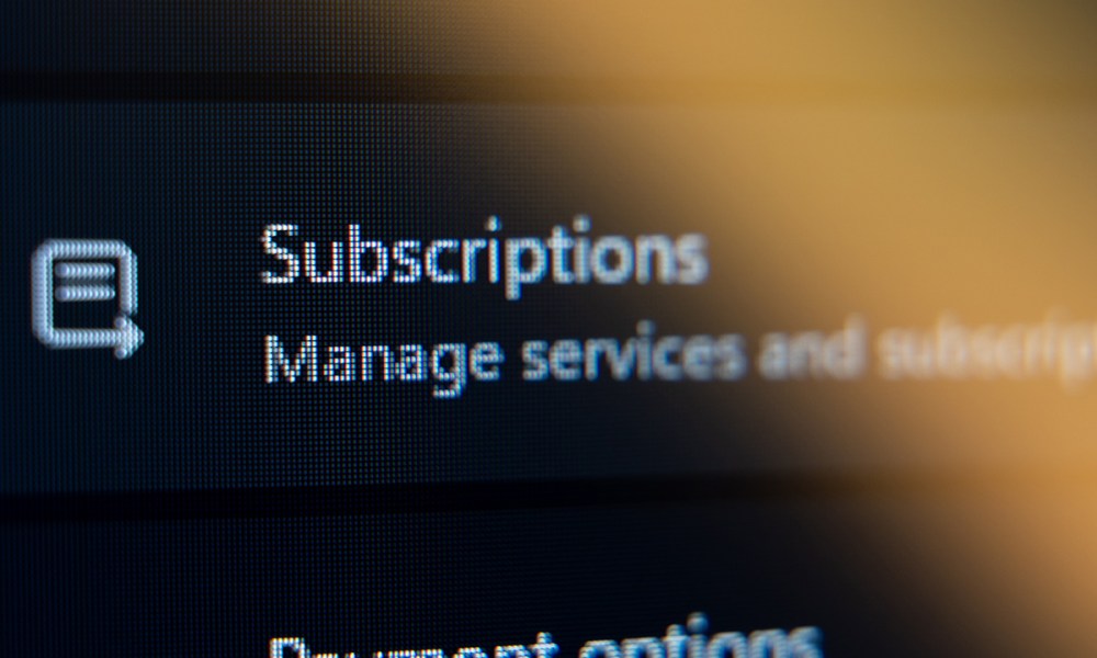 Visa subscriptions